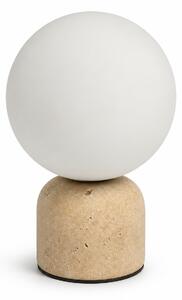 Travertino - lampa stołowa 15 cm minimalistyczny beżowy