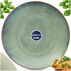 Talerz obiadowy płytki ceramiczny zielony GLAZE 27 cm