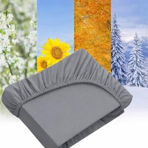 Prześcieradło z gumką 120x200 cm na materac jersey bawełna polska szary