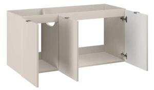 Szafka pod umywalkę nablatową BELLA CASHMERE 82-120-3D z blatem 120cm kaszmir/dąb artisan