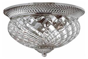 Elstead Hinkley HK-PLANT-F-L-PL - Lampa sufitowa PLANTATION 3xE27/60W/230V srebrna ED0621