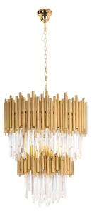 MAXLIGHT MAXLIGHT P0283 - Żyrandol na łańcuchu VOGUE 16xE14/40W/230V śr. 60 cm złoty MA0120