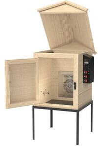 Wędzarnia elektryczna BROWIN DragON 330340 z termometrem 50 x 50 x 124 cm Drewniana