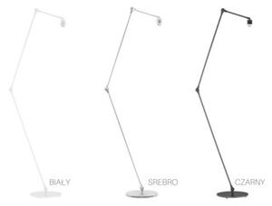 Lampa stojąca podłogowa przegubowa regulowana z abażurem walec SOUL