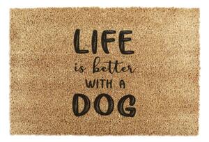 Wycieraczka z włókna kokosowego 40x60 cm Life Is Better With a Dog – Artsy Doormats
