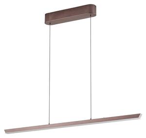 Lampa Wisząca Lucande, Solvar, ściemnialny, brąz rdzawy, salon, metal