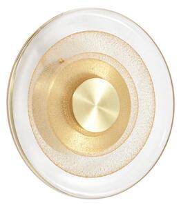 Lampa Ścienna Lucande, Sepian, złoty | mosiężny, przedpokój, szkło, nowoczesny