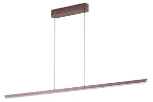 Lampa Wisząca Lucande, Solvar, ściemnialny, brąz rdzawy, salon, metal