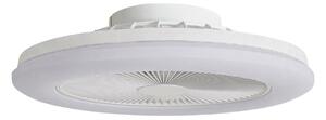 Wentylator sufitowy LED Vedin, Ø 45 cm, RGBW, ściemniany, biały, DC – Lindby Lindby, Vedin, ściemnialny, biały, salon, tworzywo sztuczne, nowoczesny