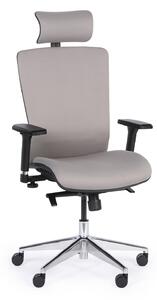 Krzesło biurowe LESTER F, szary
