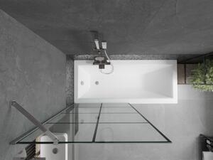 Mexen Next parawan nawannowy 1-skrzydłowy 90 x 150 cm, czarna kratka, chrom - 895-090-000-00-77-01