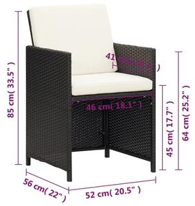 Zestaw czterech krzeseł ogrodowych - Lotis 3X