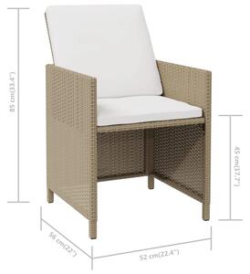 Zestaw czterech krzeseł ogrodowych - Lotis 5X