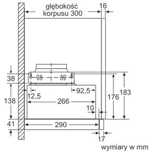 Okap BOSCH Serie 2 DFM064W54 Srebrny 388m3/h 67dB klasa B
