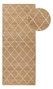 Chodnik z juty tkany ręcznie w naturalnym kolorze 80x200 cm Kunu – Hanse Home