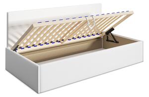 Musztardowe łóżko tapicerowane Somma 4X - 3 rozmiary