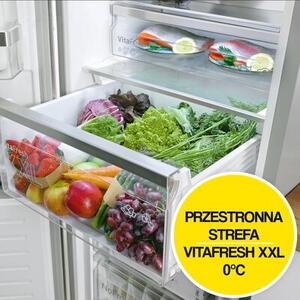 Lodówka BOSCH KGN49LBCF No frost 203cm Czarna