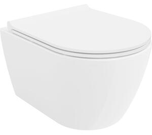 Mexen Carmen miska wc Rimless z deską wolnoopadającą slim, duroplast, biała połysk - 30880500