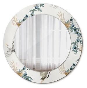 Lustro dekoracyjne okrągłe Chinoserie