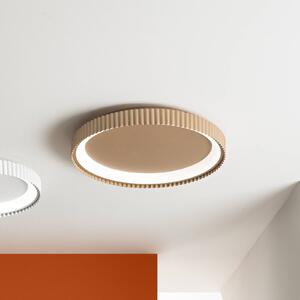 Luce Ambiente Design Lampa sufitowa LED Niike, mosiężny / złoty, salon / jadalnia, metal, nowoczesny
