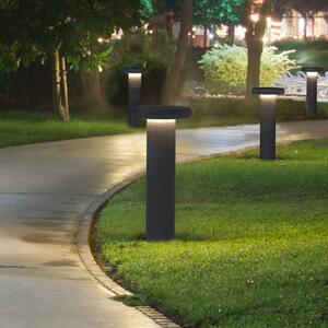 Molto Luce Słupek oświetleniowy LED CIRC, DALI, kolor antracytowy, wysokość 82 cm, stopień możliwość ściemniania, czarny, aluminium, nowoczesny