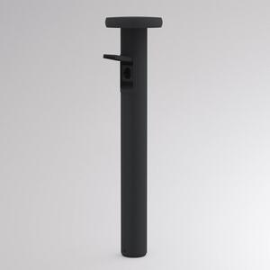 Molto Luce Słupek oświetleniowy LED CIRC, włącznik/wyłącznik, gniazdko w kolorze CIRC, czarny, aluminium, nowoczesny