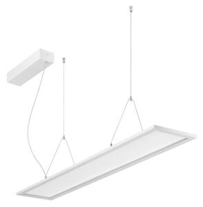 BRUMBERG Lampa wisząca LED Adara 119,5 cm, TunableWhite, przezroczysta Adara, możliwość ściemniania, biały / opal, biuro, aluminium