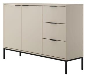 Komoda AUSTIN 150 kaszmir/czarna
