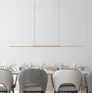 PURE Lampa wisząca Surface, możliwość ściemniania, brązowy / mosiężny, salon / jadalnia, aluminium, nowoczesny