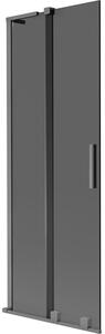 Mexen Velar L parawan nawannowy 2-skrzydłowy rozsuwany 75 x 150 cm, grafit, gun metal - 896-075-003-41-95