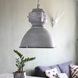 Steinhauer Lampa wisząca Mexlite Densi, możliwość ściemniania, aluminiowy / szary / cynkowy, salon / jadalnia, metal, industrialny