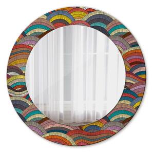 Bohemiczny ornament Lustro dekoracyjne okrągłe