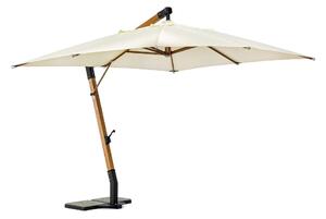 Parasol ogrodowy z elementem drewnianym Boho Bali 3x3