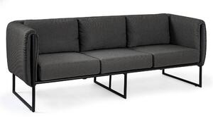 Sofa ogrodowa 3 osobowa antracytowa Pixel