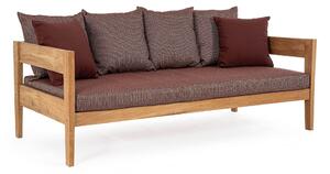 Elegancka sofa 3 osobowa Kobo bordowa