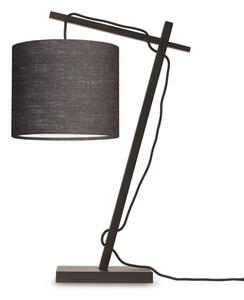 Lampa biurkowa czarna Andes ciemno szary