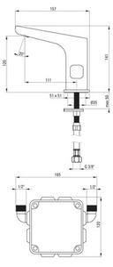 Bateria umywalkowa DEANTE Hiacynt Nero BQHN29R Czarny