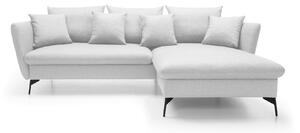Masseno Narożnik FERRO z funkcją spania i pojemnikiem na pościel Narozniki L, Rozkładana sofa - Szary, SOLID 80
