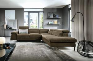 Masseno Narożnik MESTO z funkcją spania i pojemnikiem na pościel Narozniki L, Rozkładana sofa - Zielony, VOGUE 10