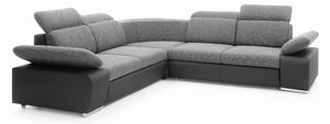 Masseno Narożnik TRENTO z funkcją spania i pojemnikiem na pościel Narozniki L, Rozkładana sofa - Szary, PUENTE 11