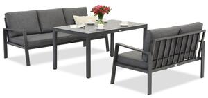 Zestaw aluminiowy Zakintos Apetito 5 z sofami antracyt Garden Point