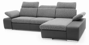 Masseno Narożnik TRENTO z funkcją spania i pojemnikiem na pościel Narozniki L, Rozkładana sofa - Szary, PUENTE 11