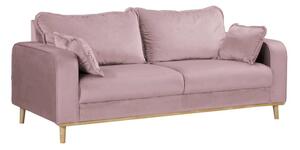 3-osobowa sofa Bello lawendowa w aksamicie