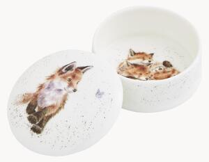Pojemnik do przechowywania z porcelany kostnej Fox