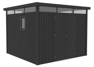 Metalowy domek narzędziowy Falun 2,9 x 2,9 m CoverTech antracyt