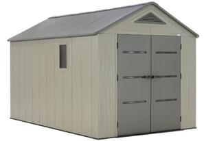 Plastikowy domek narzędziowy Boston 2,5 x 3,78 m CoverTech szary