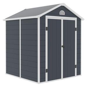 Plastikowy domek narzędziowy Bergen 1,9 x 1,9 m CoverTech antracyt
