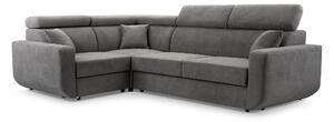 Masseno Narożnik RENO z funkcją spania i pojemnikiem na pościel Narozniki L, Rozkładana sofa - Szary, VELO 635