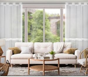 Firana gotowa EUROFIRANY Sofi 140 x 260 cm BiaÅy