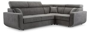 Masseno Narożnik RENO z funkcją spania i pojemnikiem na pościel Narozniki L, Rozkładana sofa - Szary, VELO 635